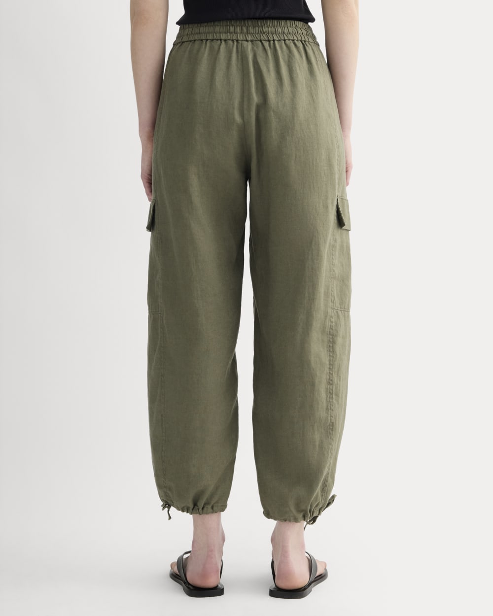 The Cargo Curve Pant in Linen | Kalamata - Image 6
