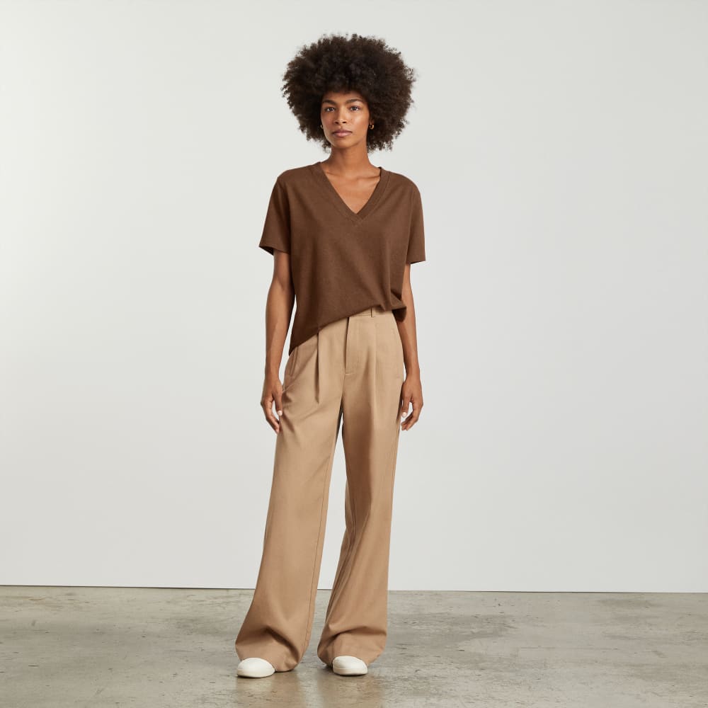 The Vintage V-Neck Hemp Tee | Espresso - Image 4