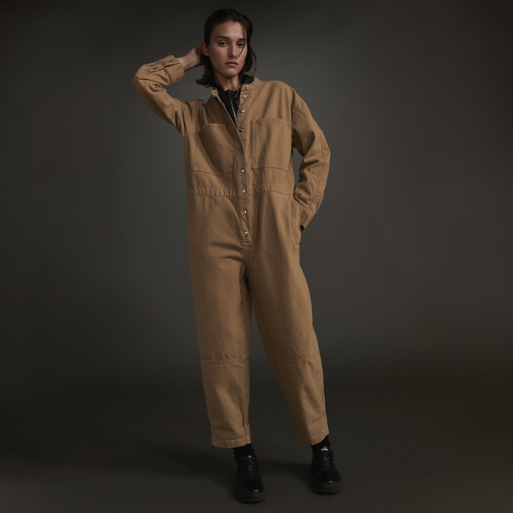 The Canvas Organic Cotton Coverall | Cappuccino - Image 3