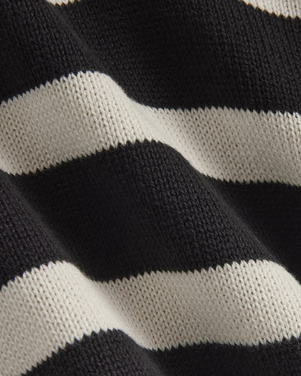 The Boxy Polo in Everyday Cotton | Black / Canvas - Image 6