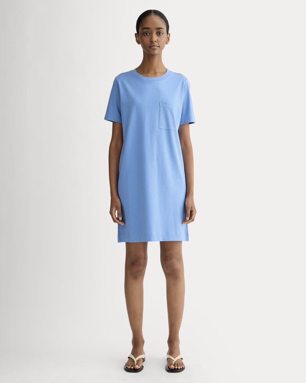 The Organic Cotton Weekend Tee Dress | Blue Opal
