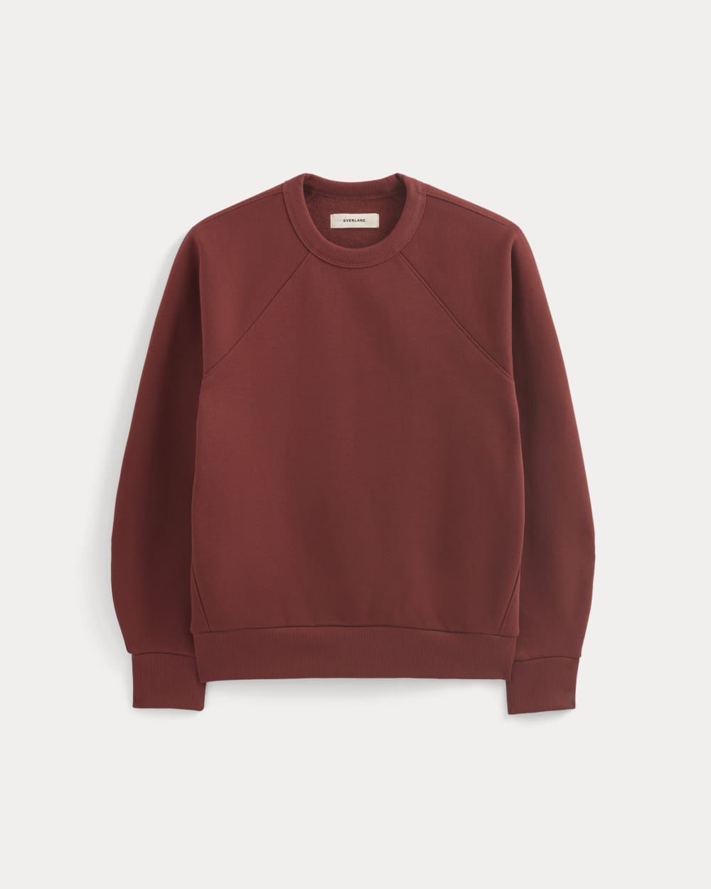 Luxe Fleece Raglan Crewneck | Merlot - Image 2