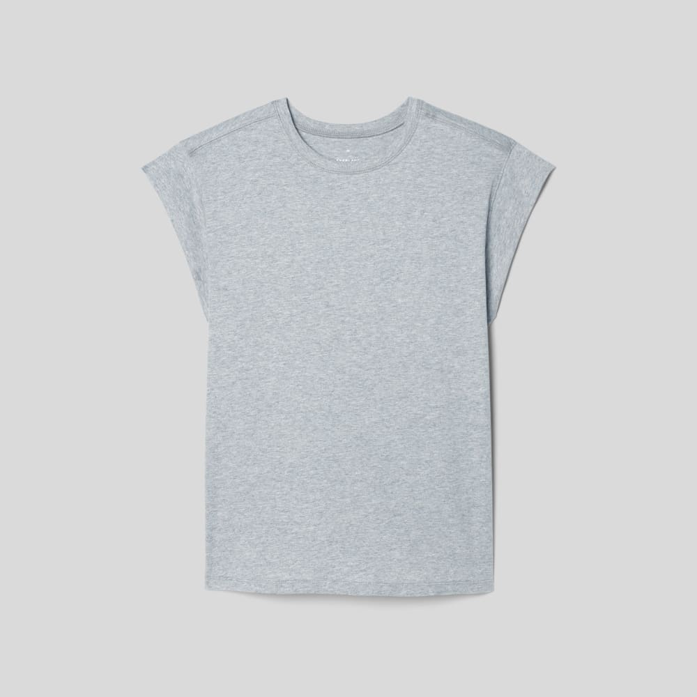 The Muscle Tee in Essential Cotton | Heather Grey - Image 2