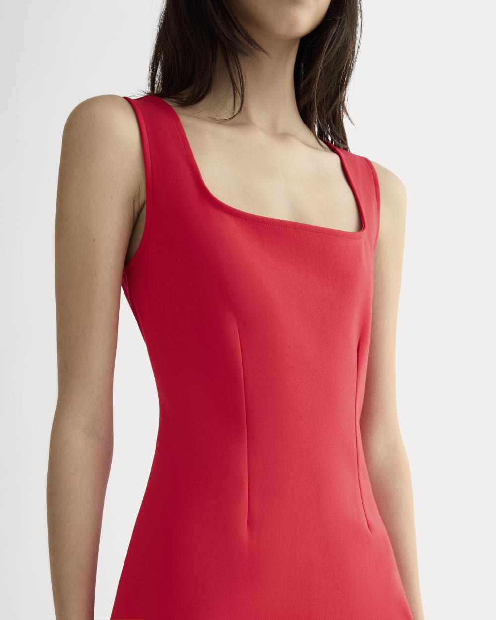 The Dream Square-Neck Dress | Classic Red - Image 3
