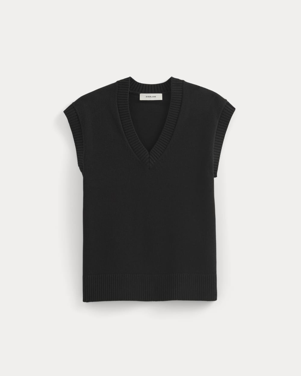 The Boxy Vest in Everyday Cotton | Black - Image 2