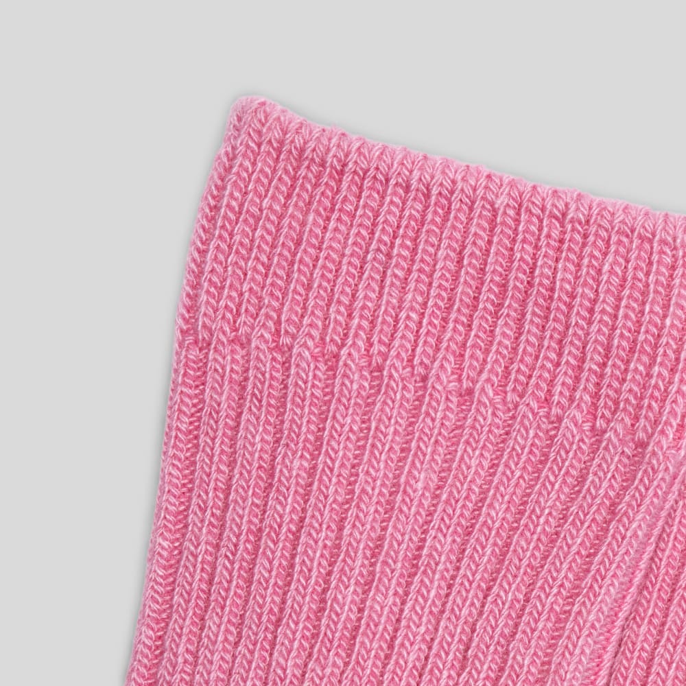 The Ribbed Sweater Sock | Fuchsia Pink - Image 3