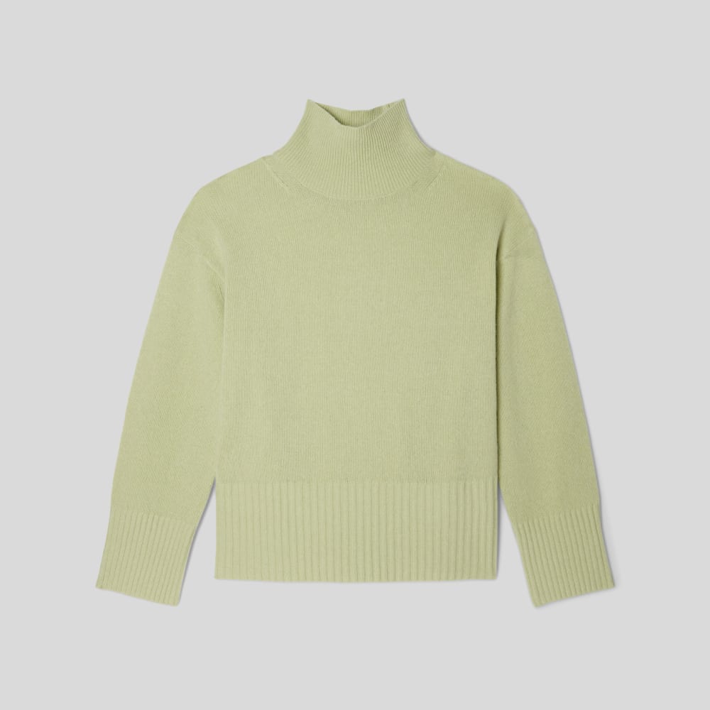 The Cashmere Oversized Turtleneck | Seafoam Green - Image 2