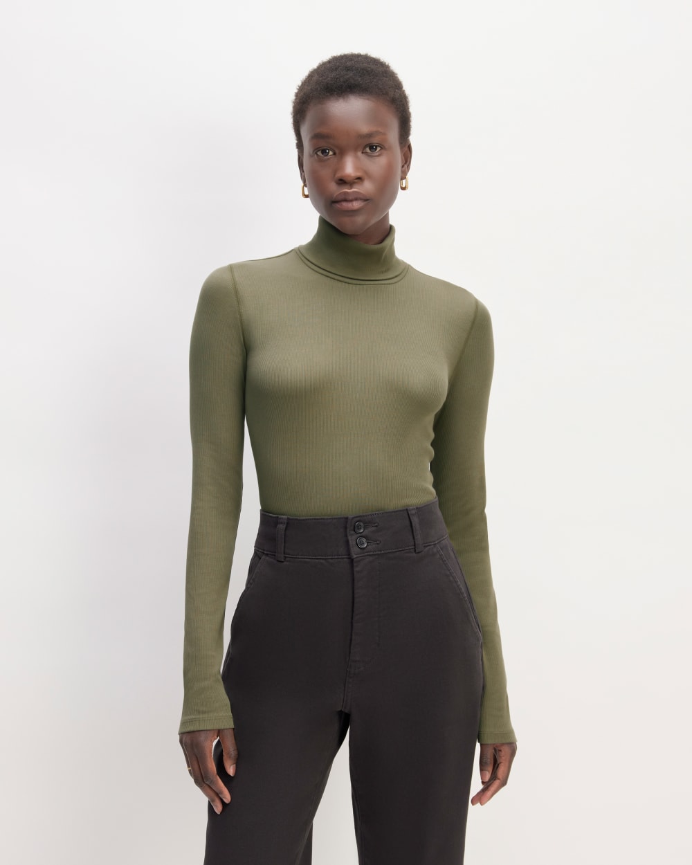The Luxe Rib Turtleneck | Kalamata - Image 4