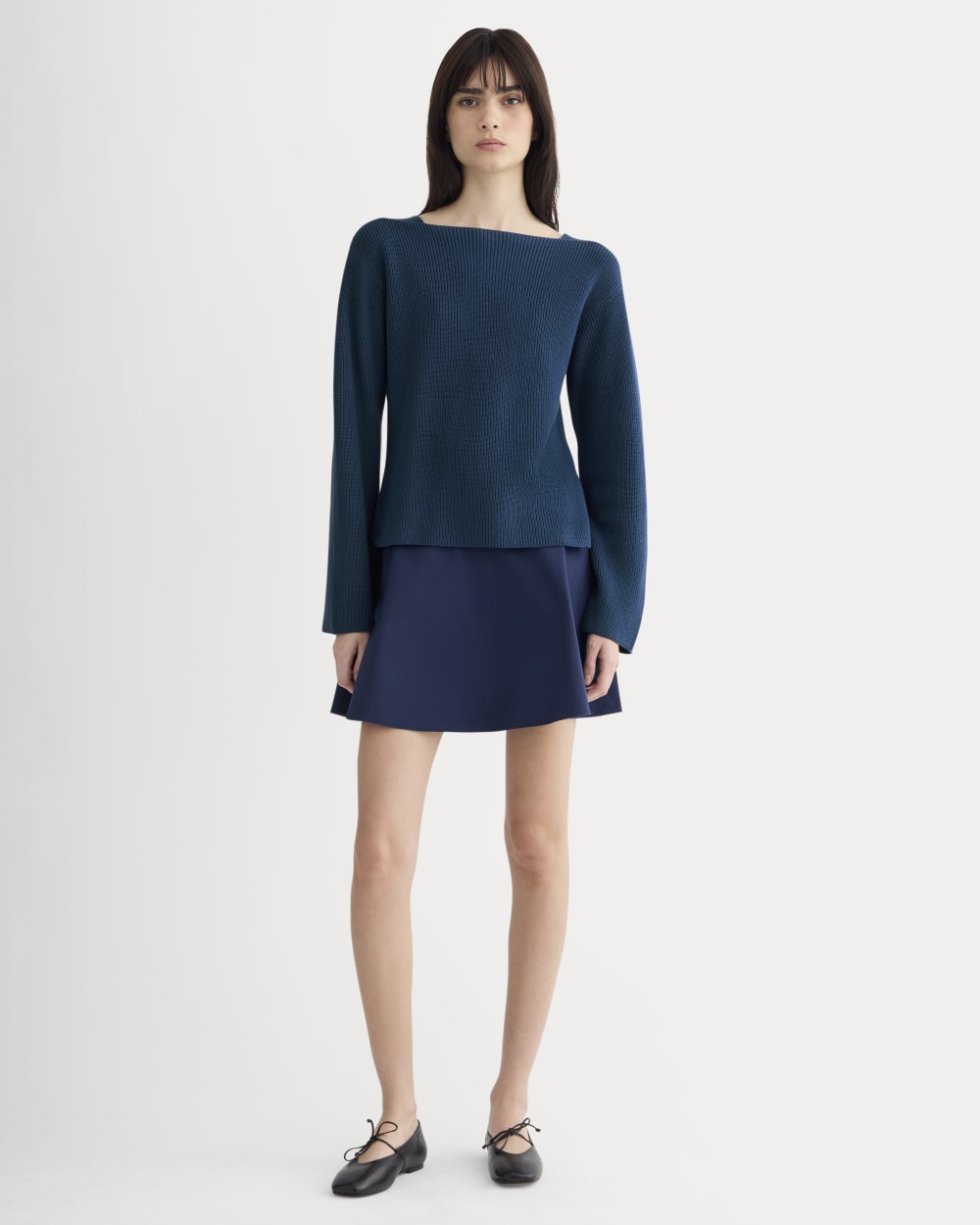 The Boatneck Top in Everyday Cotton | Deep Lazuli Blue - Image 3
