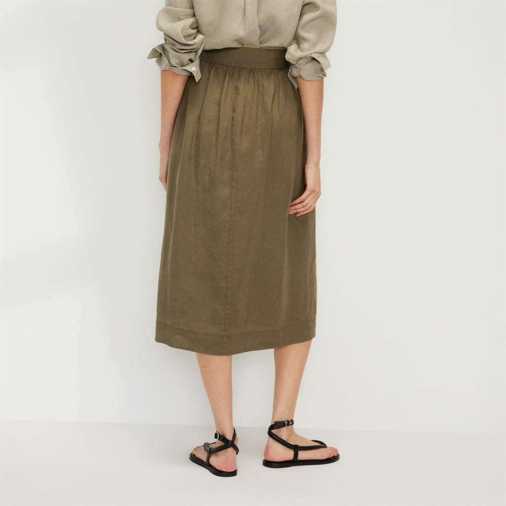 The Linen Wrap Skirt | Kalamata - Image 6