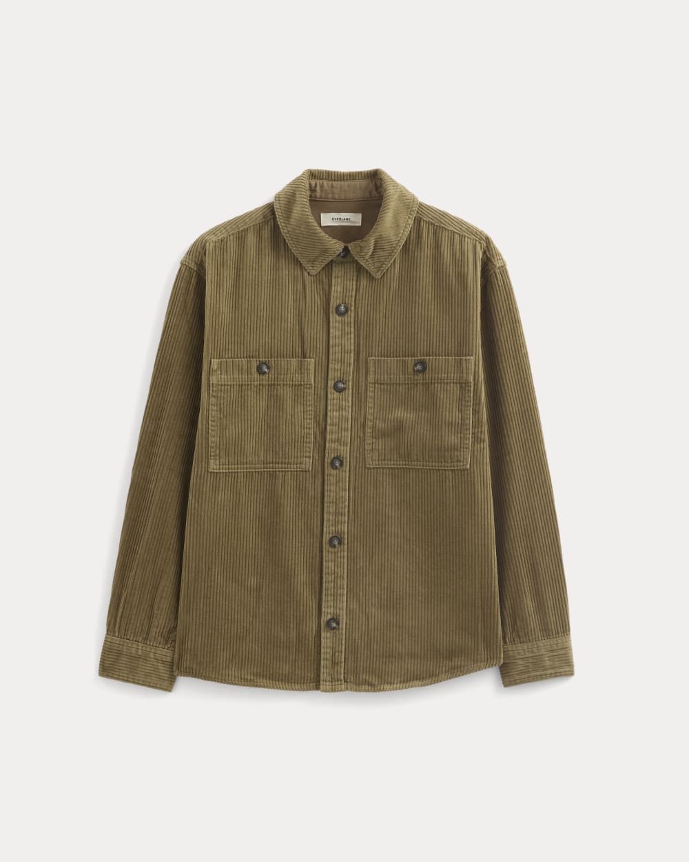 Wide Wale Corduroy Shirt | Aged Brass - Image 2