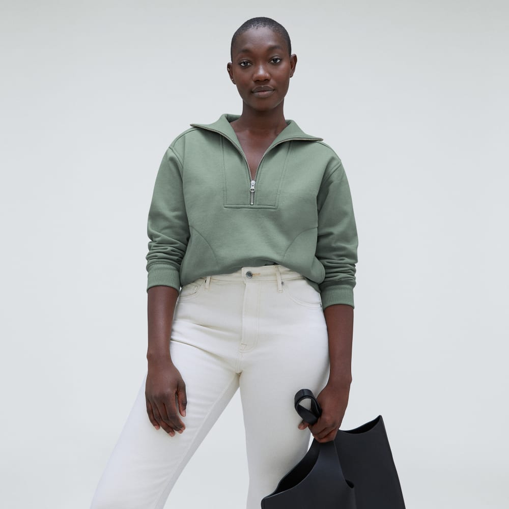 The Track Half-Zip | Lily Pad - Image 5