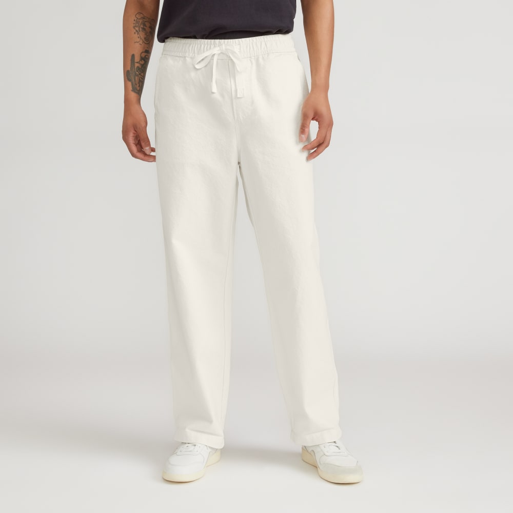 The Canvas Organic Cotton Drawstring Pant | Bone