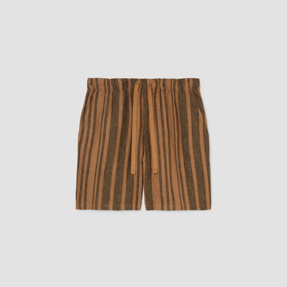 The Linen Easy Short | Toasted Coconut / Black - Image 2