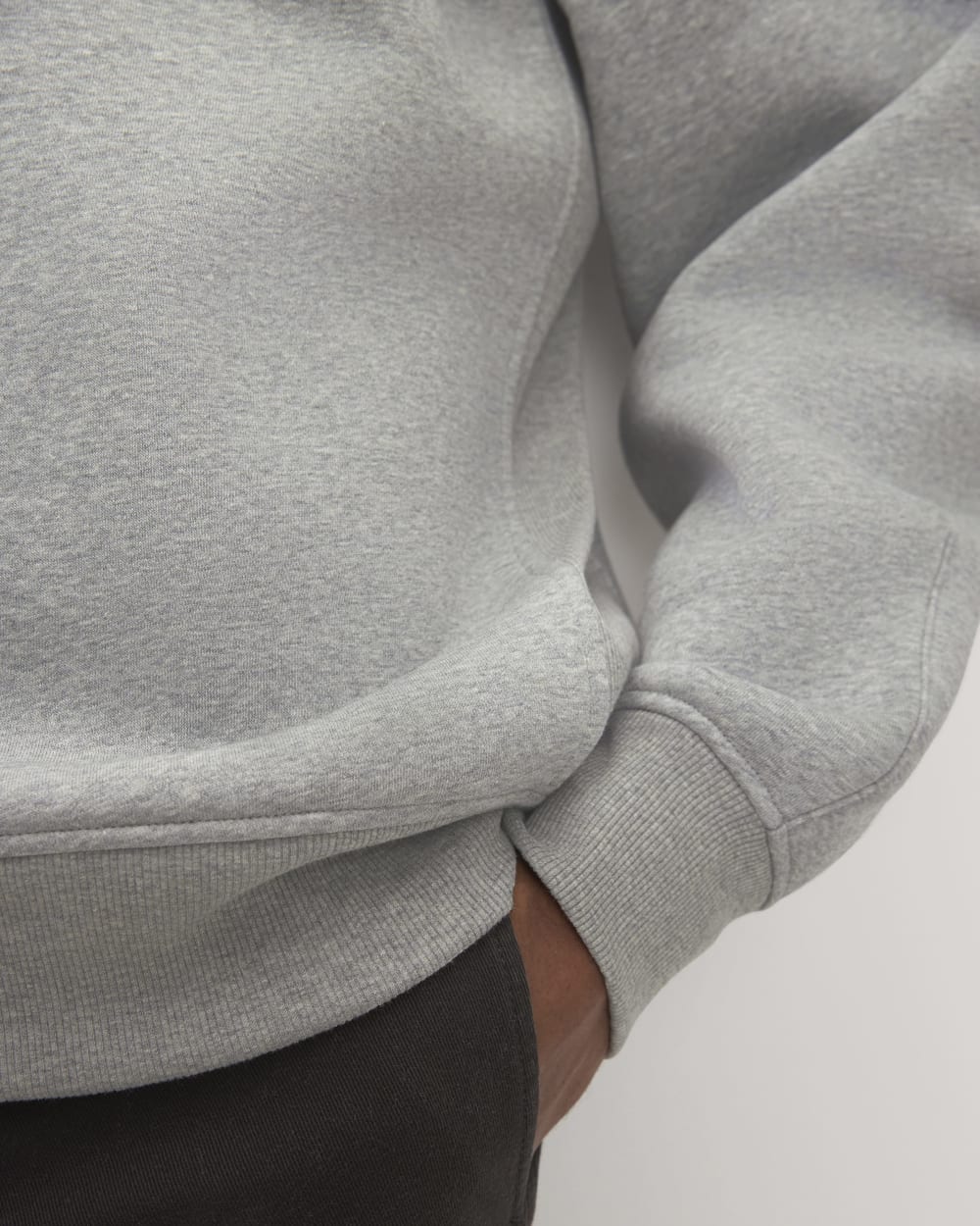 The ReTrack Fleece Half-Zip | Heathered Grey - Image 5