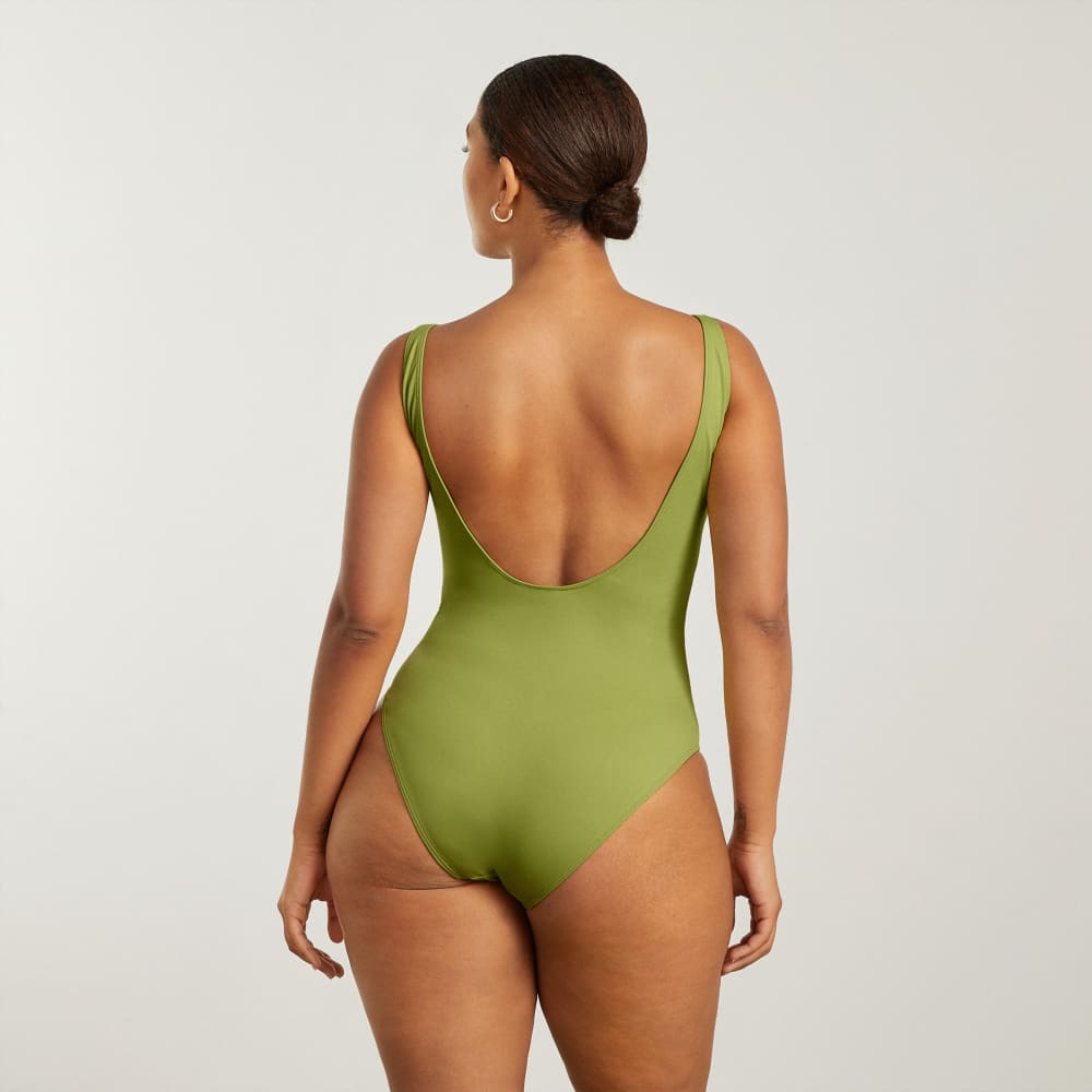 The Square-Neck One-Piece | Pepper - Image 2