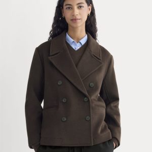 ReWool Short Peacoat | Dark Chocolate