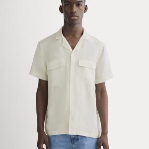 The Resort Shirt in Linen | Natural Chambray