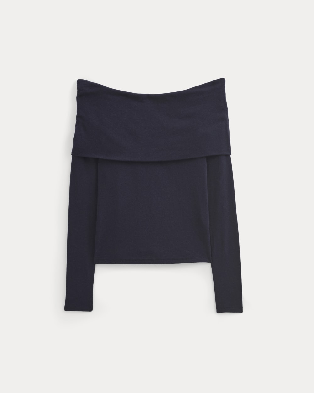 The Off-the-Shoulder Top in Butterluxe | Deep Navy - Image 2
