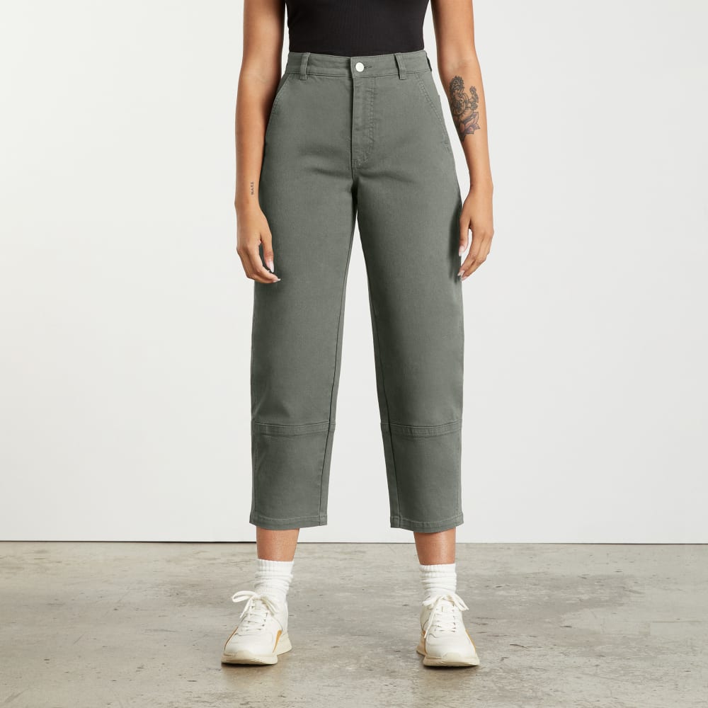 The Utility Barrel Pant | Pewter Green | Tall