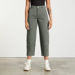 The Utility Barrel Pant | Pewter Green | Regular