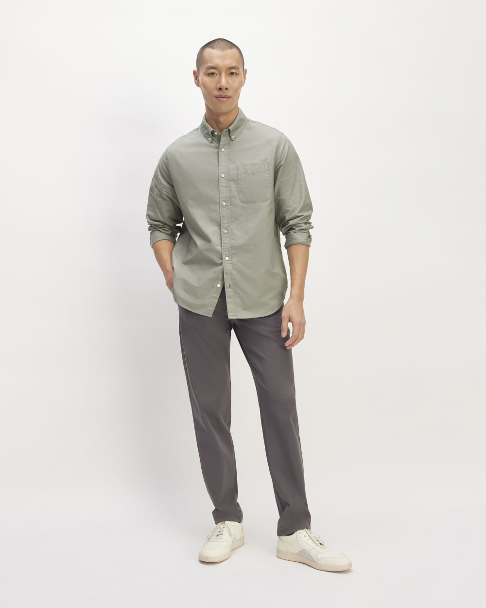 The Classic Oxford Shirt | Sage Green | Standard - Image 3