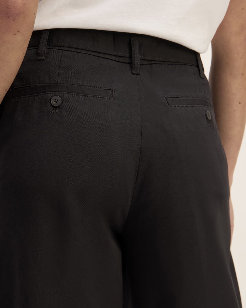 The Pleated Wide-Leg Chino | Black - Image 5
