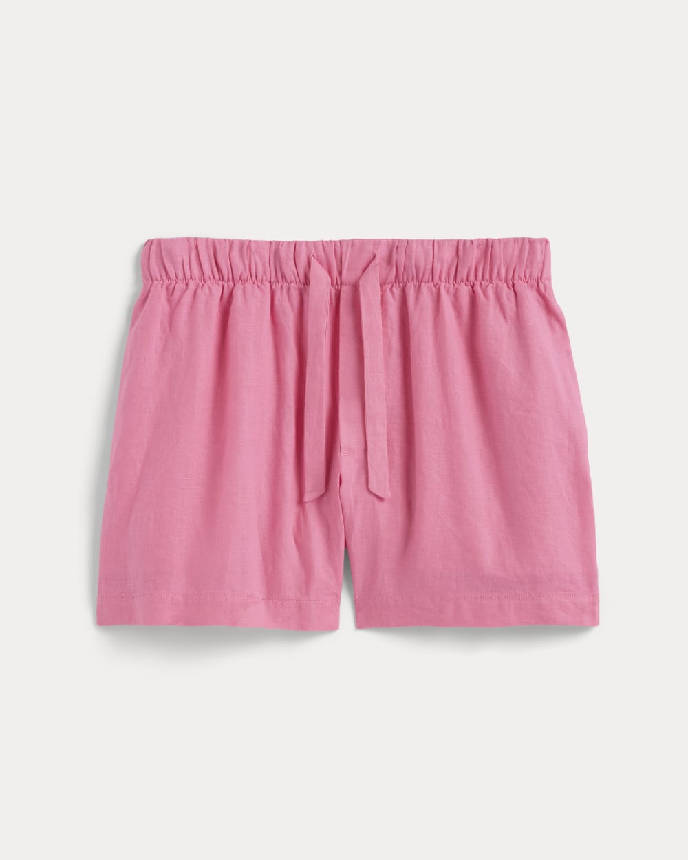 The Drawstring Boxer Short in Linen | Deep Pink - Image 2