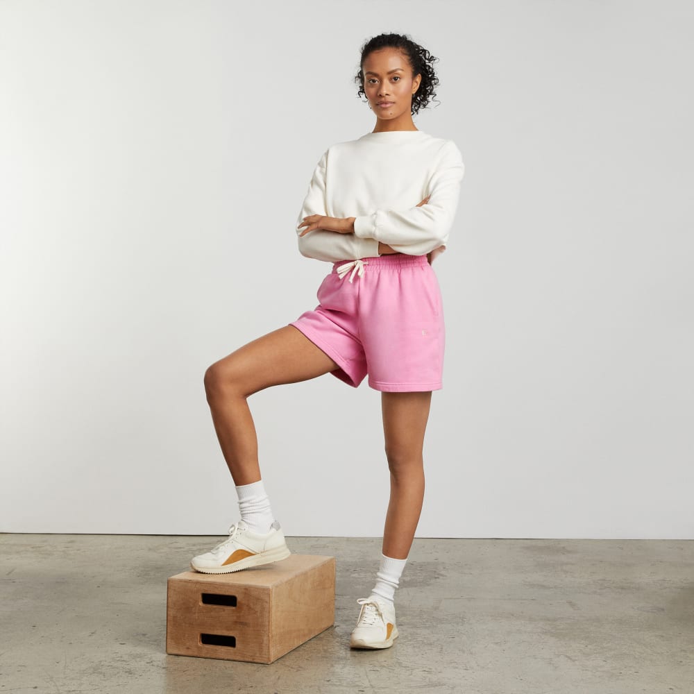 The Track Long Sweatshort | Bubble Gum - Image 6