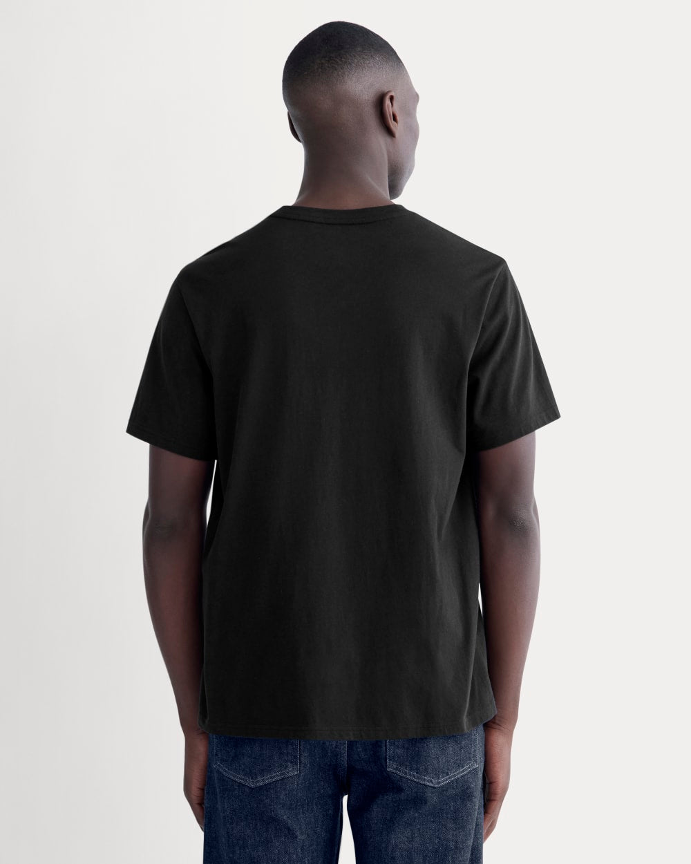The Essential Organic V-Neck Tee | Black - Image 4
