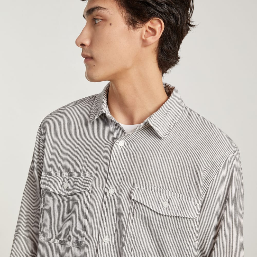 The Long-Sleeve Summer Shirt | Black / White - Image 6