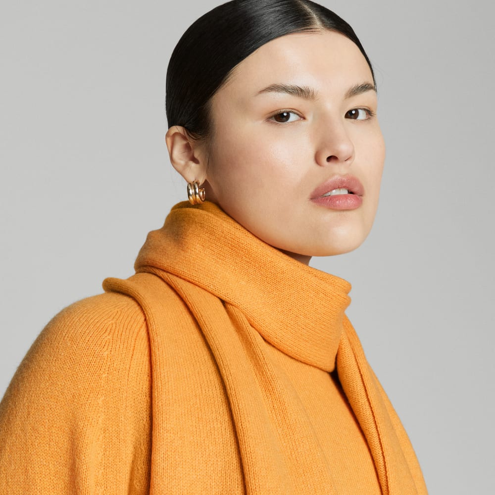 The Cashmere Scarf | Kumquat - Image 4