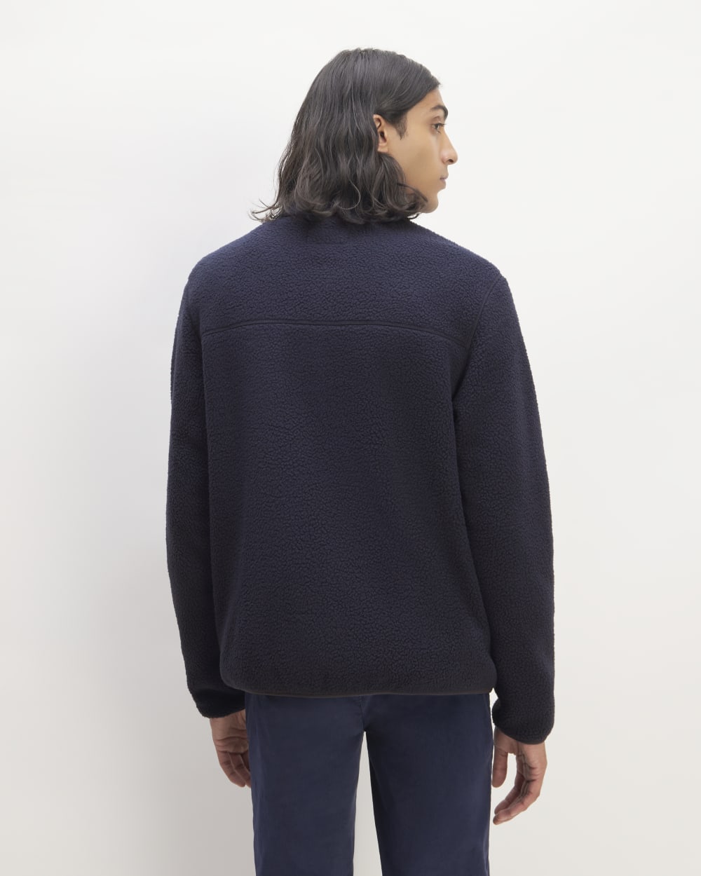 The ReNew Fleece Pullover | Navy - Image 6