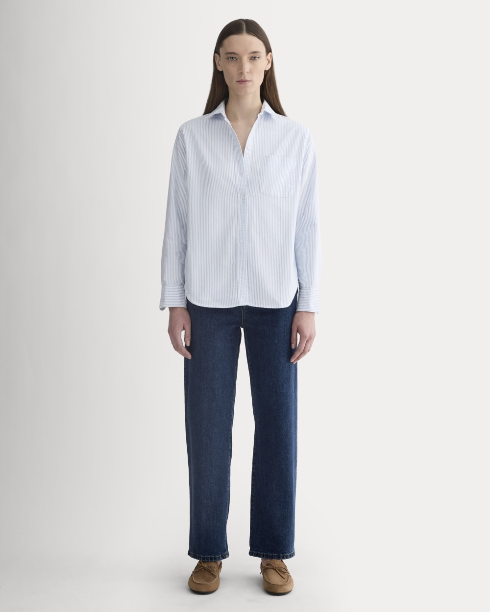 The Must-Have Oxford Shirt | White / Blue - Image 3