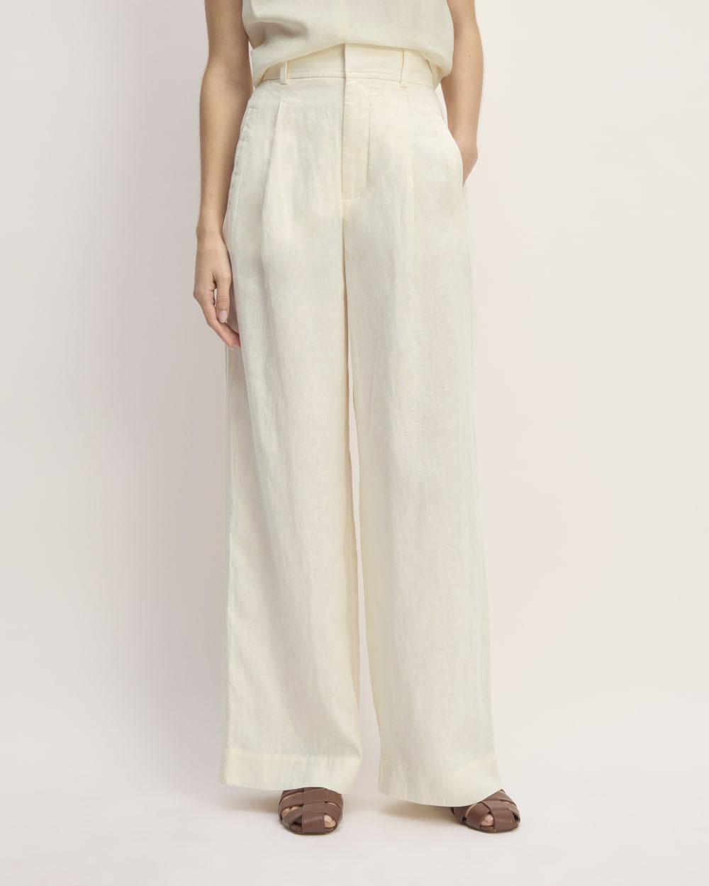 The Linen Way-High® Drape Pant | Bone - Image 4