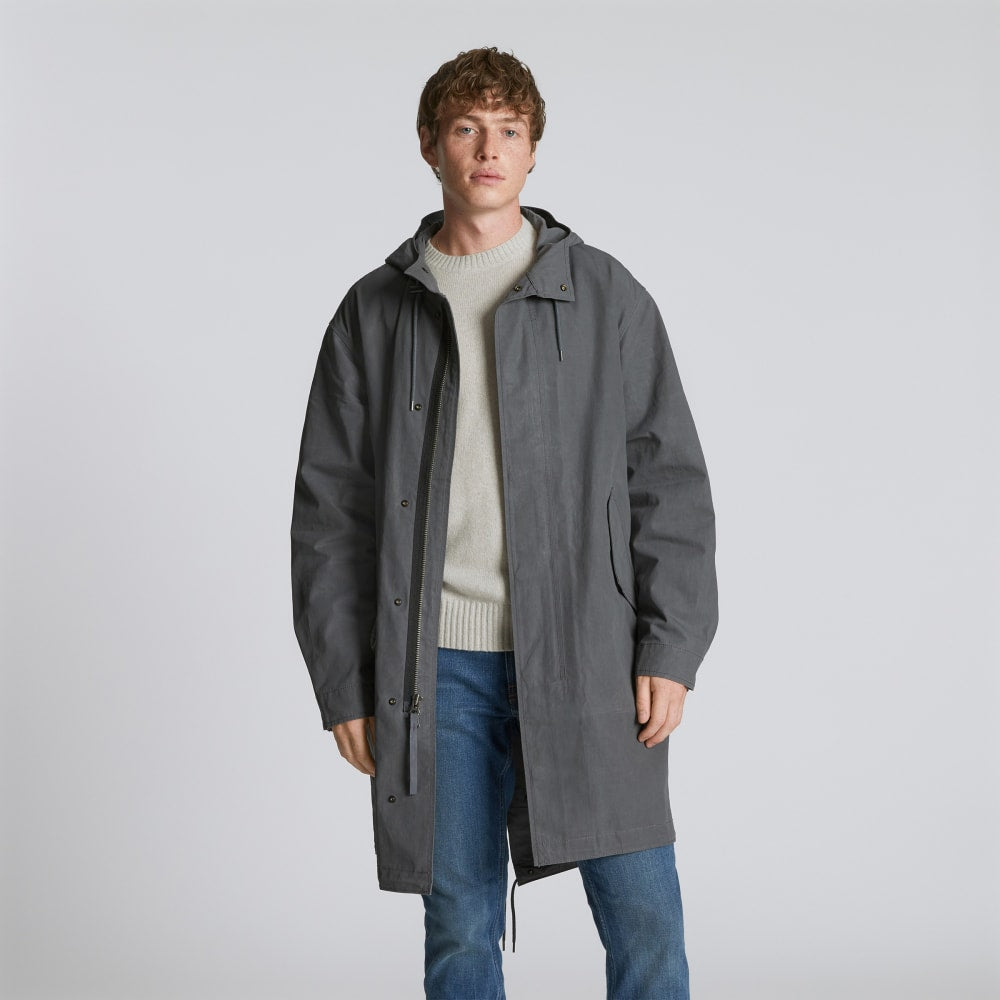 The Waxed Cotton Parka | Slate - Image 3
