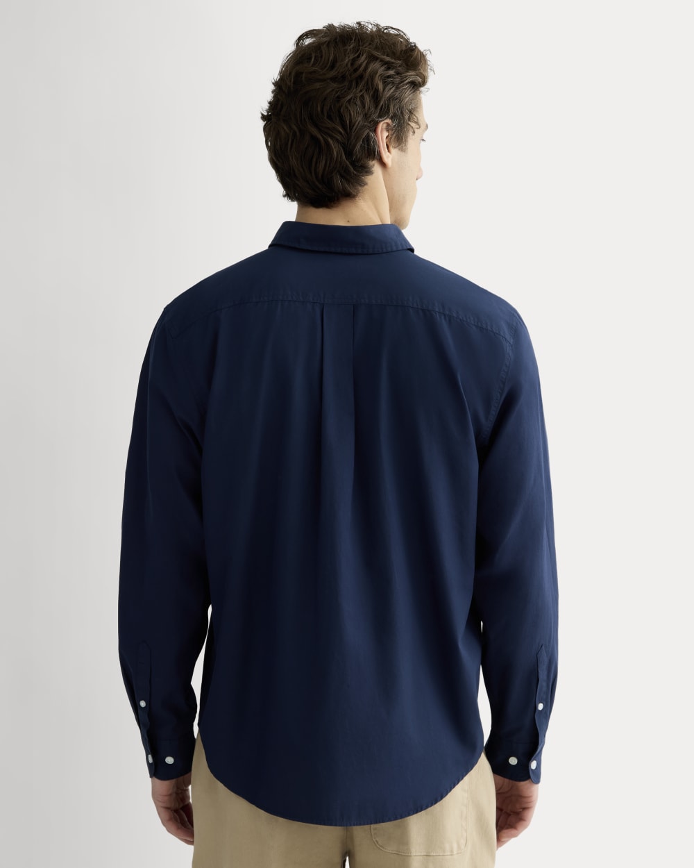 The Washed Poplin Shirt | Navy - Image 5