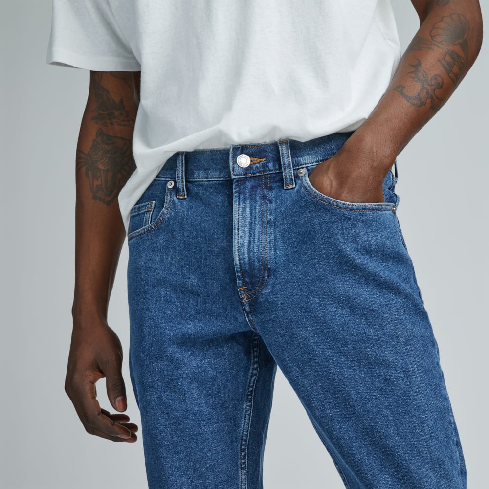 The Slim 4-Way Stretch Organic Jean | Uniform | Marine - Image 4