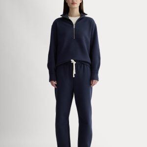 Luxe Fleece Barrel Sweatpant | Navy