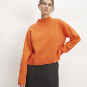 The Good Merino Wool Mockneck Sweater | Orange