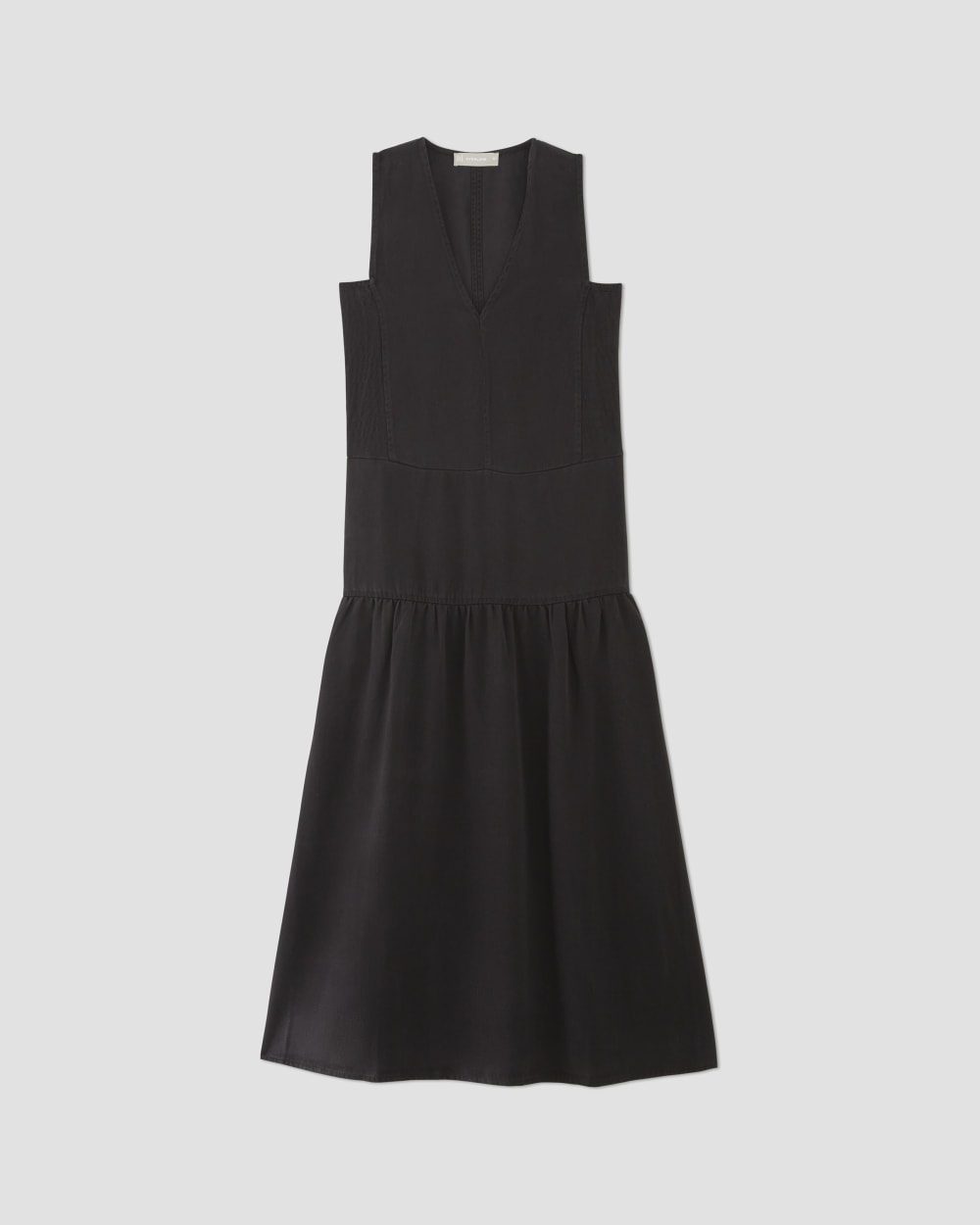 The TENCEL? V-Neck Dress | Black - Image 2