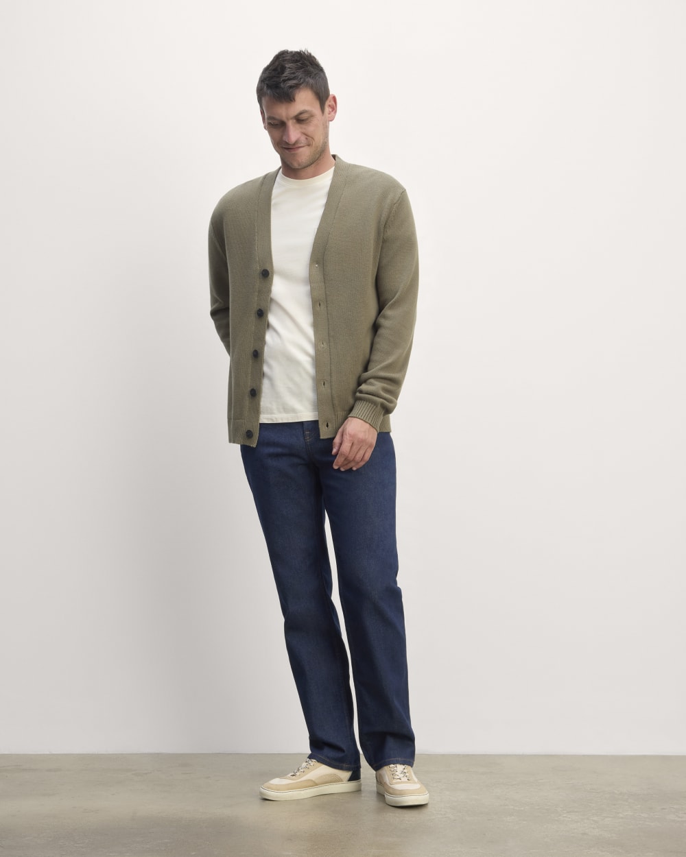 The Classic Cardigan in Everyday Cotton | Kalamata - Image 2