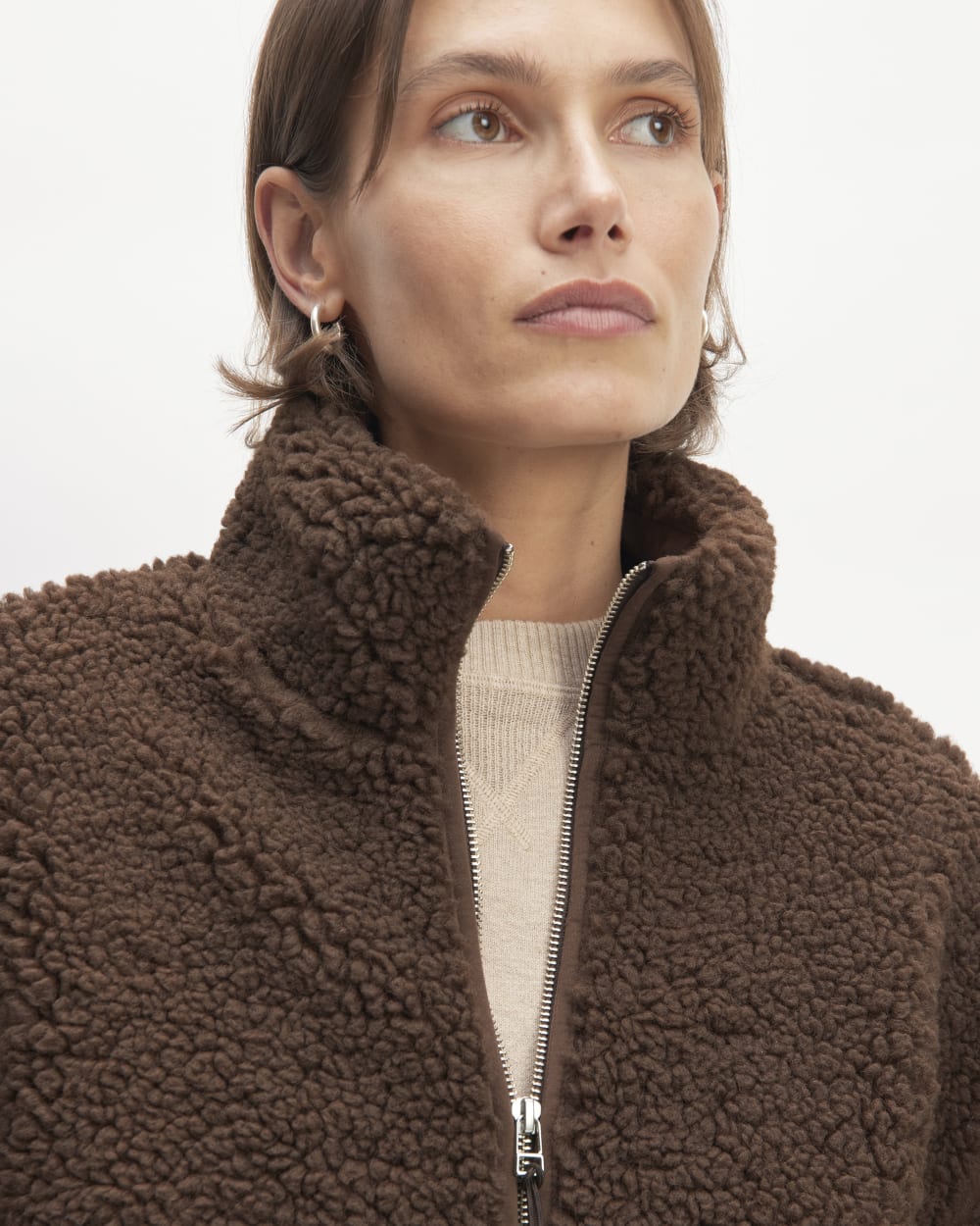 The ReNew Fleece Full Zip | Earth Brown - Image 4