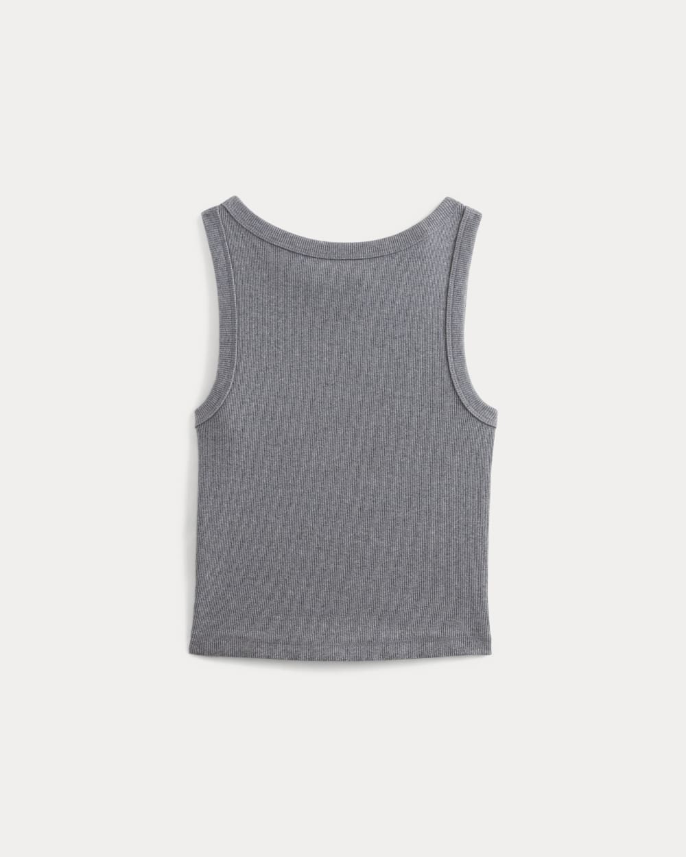 The Selfie Boatneck Tank | Mid Heather Grey - Image 2