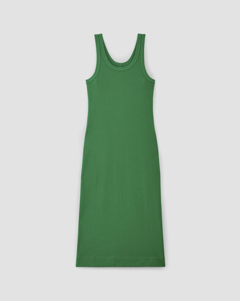 The '90s Rib Dress | Grass Green - Image 2