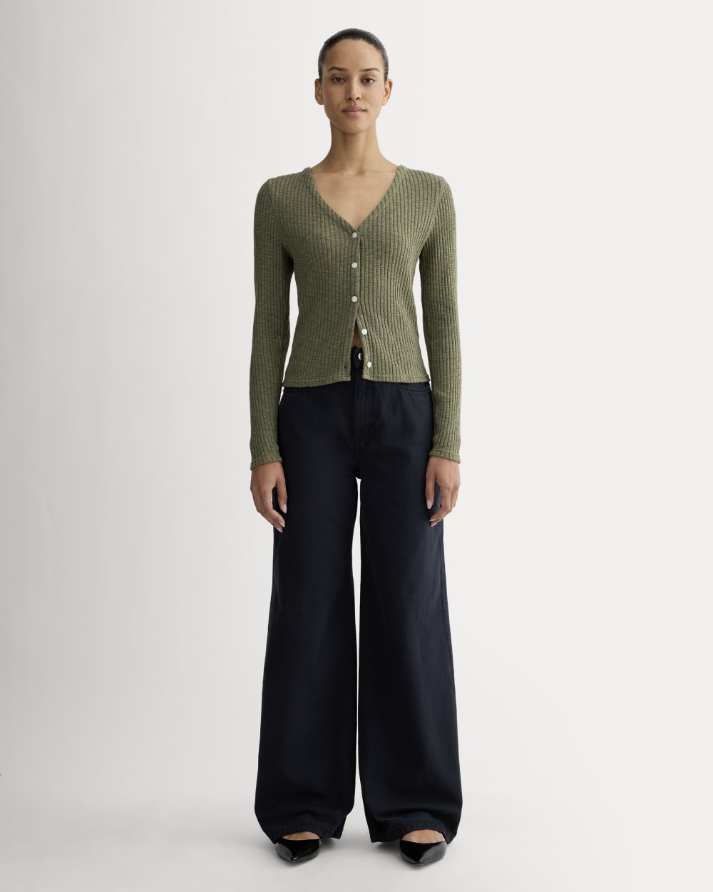 The Cozy Rib Cardigan | Kalamata - Image 3