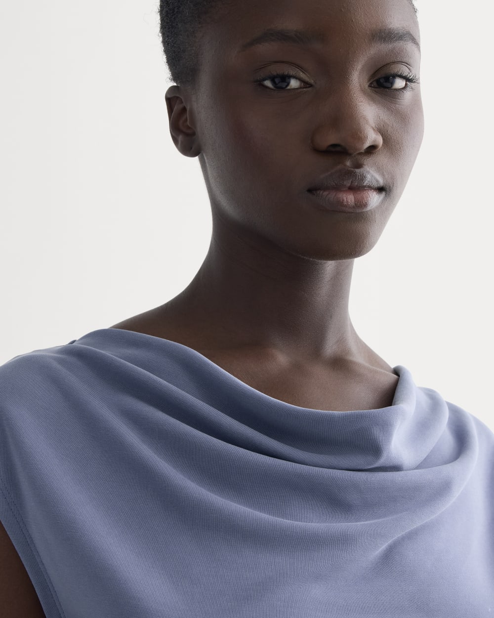 The Draped Top in Butterknit | Blue Dusk - Image 4