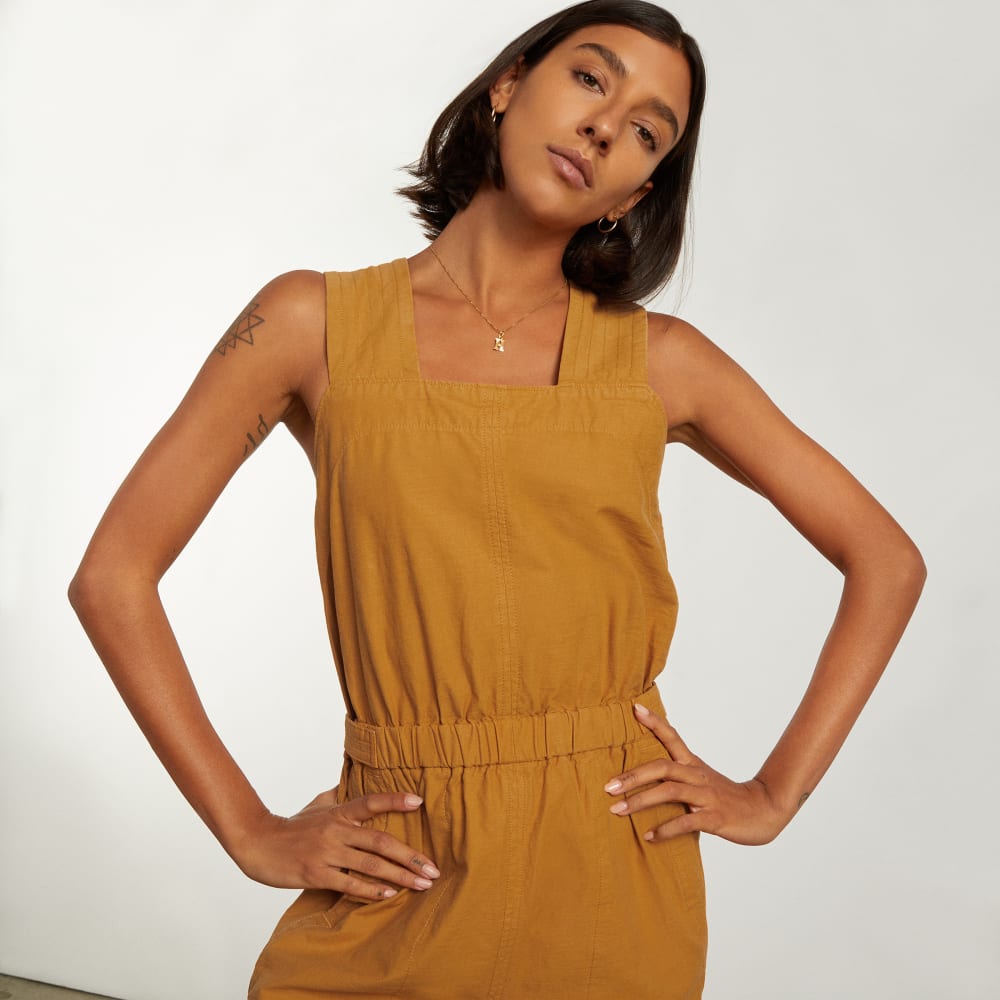 The Fatigue Apron Jumpsuit | Amber - Image 2