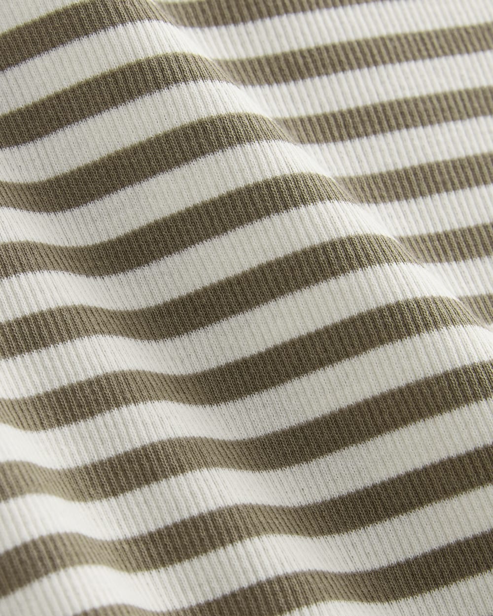 The Luxe Rib Scoop-Neck Tee | Bone / Deep Taupe - Image 5