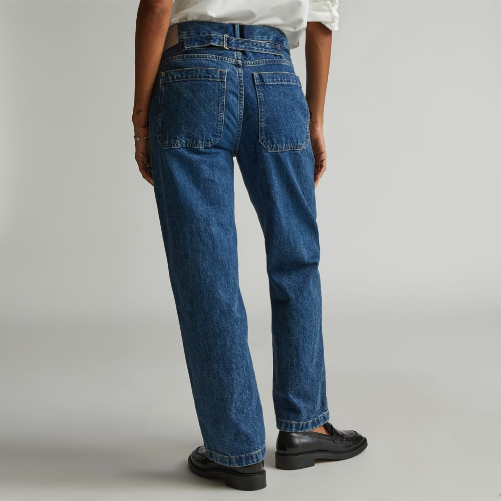 The Cinch Back Utility Jean | Vibrant Blue - Image 6